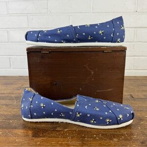 Toms Blue Glow In The Dark Firefly Alpargatas women’s Size 9.5 US
